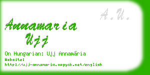 annamaria ujj business card